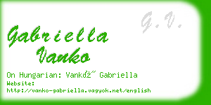 gabriella vanko business card